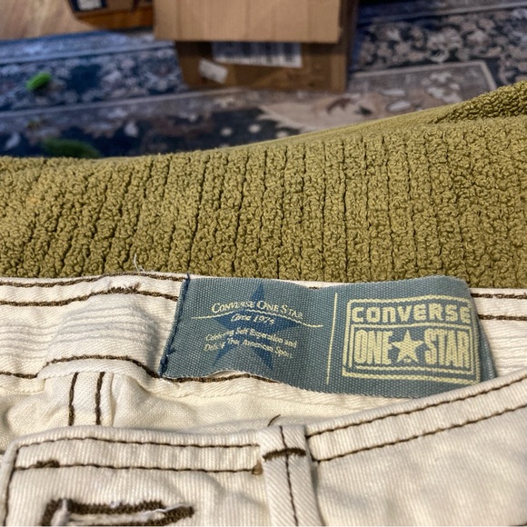 Converse One Star off-white jeans with brown stitching - Picture 6 of 6